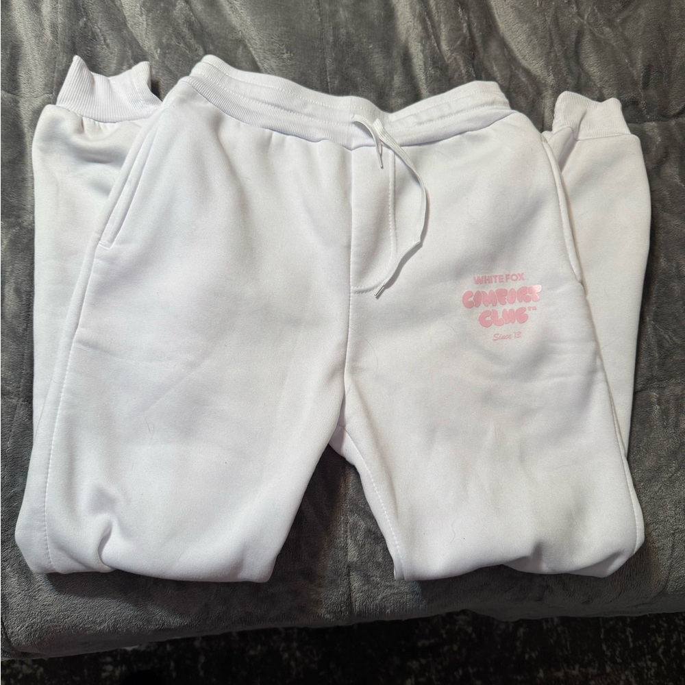 White Fox Jogger Sweatpants
